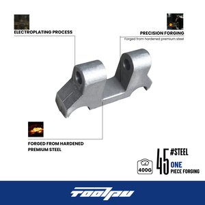 قطع مصنعة من الفولاذ الكربوني المطروق OEM TOOLPU، قطع غير قياسية مع شعار مخصص للتطبيقات الصناعية - Product Image 4