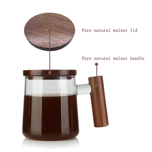 450ml nuovo prodotto trasparente tazza di vetro noce copertura del tè e manico borosilicato tazza di tè tazza di caffè tazza da tè - Product Image 4