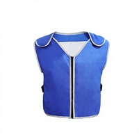 En stock : Gilet rafraîchissant d'été grande taille en polypropylène avec technologie de refroidissement par air et pack de glace pour soulagement thermique