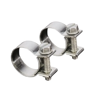 แคลมป์<span class=keywords><strong>รัด</strong></span>สายยางน้ำมันขนาดเล็กแบบปรับได้ ทำจากเหล็กกล้าไร้สนิมชุบสังกะสี พร้อมสายยางซิลิโคน - Product Image 3