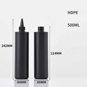 ขวดบีบ HDPE สีดำ ขนาด 30 50 60 100 120 150 200 250 300 500 <span class=keywords><strong>600</strong></span> 750 <span class=keywords><strong>มล</strong></span>. พร้อมฝาเกลียวสำหรับกาวและสี - Product Image 5