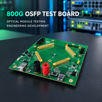 Module optique 800G OSFP, carte de test 8x100G pour la vérification de la performance de bande passante et de l'alignement du signal dans les laboratoires de centres de données IA