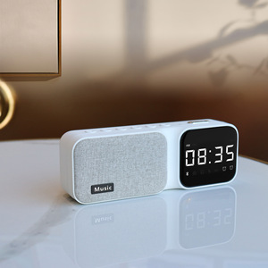 Desk <b>Clock</b> Speaker With Led Display Alarm Function For Home Office Bedroom Use - Product Image 1