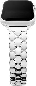 Модный металлический браслет с тремя бусинами для Apple <span class=keywords><strong>Watch</strong></span> ультра 49 мм дизайн женские браслеты из нержавеющей стали для IWatch 10 <span class=keywords><strong>9</strong></span> 8 - Product Image 4