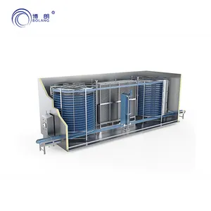 Iqf机器博朗工业双螺旋冷冻机功能/销售/小型螺旋冷冻机