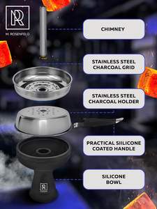 Bol de narguilé en silicone oblako russe shisha en caoutchouc, bol de narguilé en silicone propre entonnoir porte-tabac accessoires de chicha - Product Image 4