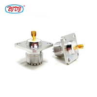 UHF SO239 femelle Jack bride 4 trous bride rf connecteur UHF femelle Type de soudure SO239 Jack bride 4 trous connecteur