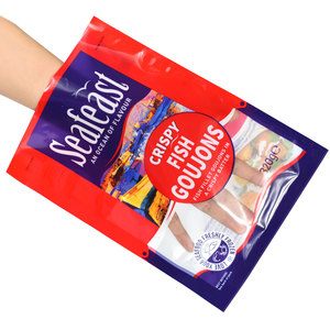 Custom Printed <strong>Vacuum</strong> Fish Chicken Frozen Food Packaging 3 Side <strong>Seal</strong> Plastic <strong>Bags</strong> with Logos - Product Image 4