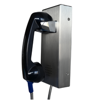 Téléphone de prison anti-vandalisme analogique Ip Téléphones publics industriels robustes Pas de clavier Ligne directe de numérotation automatique Téléphone anti-vandalisme Voip Sip