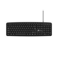 Pemasok Pabrik OEM MOQ Rendah Tahan Air Tombol Multimedia Murah Keyboard Kabel Kantor