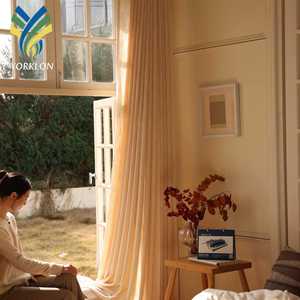 "Rideaux de fenêtre en bambou de coton de soie de lin occultant personnalisés pour les décorations d'hôpital à la maison" - Product Image 6