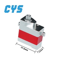 Servomoteur numérique sans noyau CYS S0206 6,5g à engrenages métalliques, couple élevé 0,5kg.cm pour mini hélicoptère RC / avion RC à voilure fixe, pièces de rechange