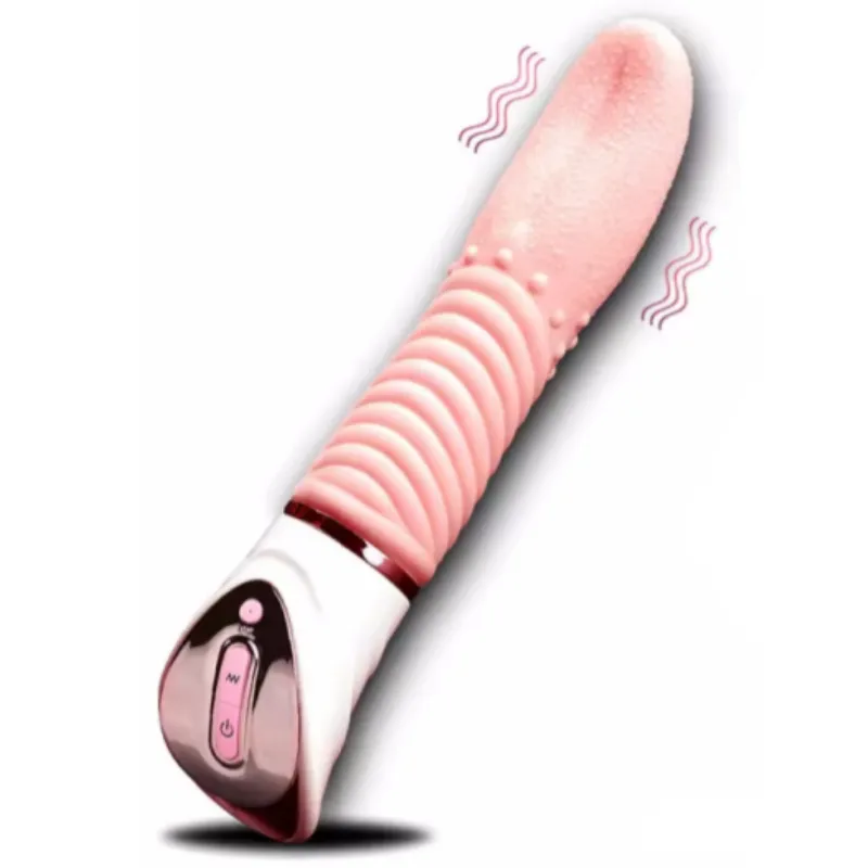 Weiblicher Zungenleck-Vibrator Silikon-Masturbations-Massagegerät Sexspielzeug für Erwachsene Sex-Produkte