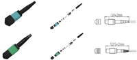 Cavalier de relais à fibre optique OM3 OM4 MTP MPO haute Performance 12F/24F 10G-100G monomode pour réseaux 4G 3G POE GSM TCP SDK