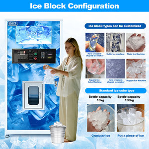 Machine à glaçons automatique à alimentation directe d'usine, distributeur de glaçons, ensacheuse de glaçons, machine de vente de glaçons pour les entreprises extérieures - Product Image 4