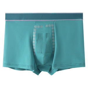 Hot Cross-Border One-Piece Boxer <strong>Briefs</strong> for <strong>Men</strong> Large Size Breathable Loose Fit Solid Color Customizable Waist Dropshipping - Product Image 5