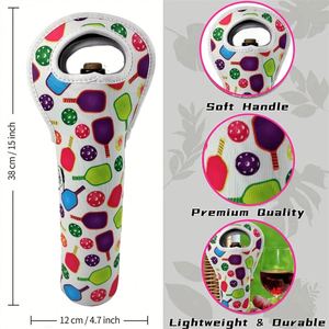 Sac isotherme durable en néoprène pour bouteille de vin, impression personnalisée pour cadeaux de mariage et cadeaux pour la fête nuptiale - Product Image 2