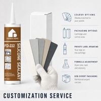 Scellant en silicone FD-222 300ml, résistant à la chaleur et au froid, colle imperméable pour l'étanchéité des fenêtres, des portes et des carreaux, intérieur et extérieur