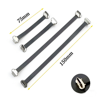 Câble plat USB C FPC personnalisé en usine, câble USB 2.0 Type C double à angle de 90 degrés