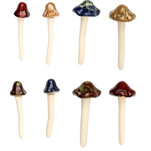 Ecofriendly Happy Festival piccolo ornamento di ceramica fungo porcellana semplicità moderna decorazione per la casa regalo per <span class=keywords><strong>il</strong></span> <span class=keywords><strong>giardino</strong></span> - Product Image 4