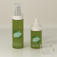 Flacon pompe sans air personnalisé en usine, 50 ml, 100 ml, flacons sans air, emballage de soins de la peau pour hommes, luxe, 1 oz, flacons pompe pour crème pour le visage, sérum