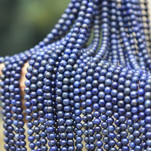 grado AA Piedra natural Centro perforado mm 8mm 10mm 14mm lapislázuli perlas para la fabricación de la joyería <span class=keywords><strong>azul</strong></span> Marino - Product Image 2