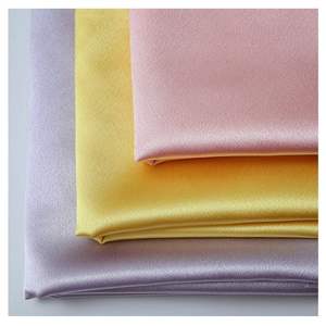 100% poliéster cristal satén tela brillante Oeko Tex 6a grado 100% Mulberry pura seda Charmeuse tela para juego de cama de Bambú - Product Image 1