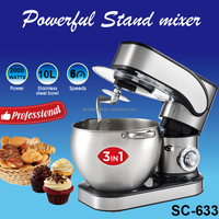 SOHEF Batteur Électrique Multifonctionnel Grande Capacité 10 Litres 2000W pour Pains et Pizzas, Mélangeur sur Socle en Acier Inoxydable pour Usage Domestique