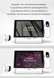 Analizador de Piel y Cuero Cabelludo HD de 4 Espectros y 11 Pulgadas, Prueba de Folículos Pilosos con Doble Sonda y Sincronización de Informes con Aplicación Móvil - Product Image 5
