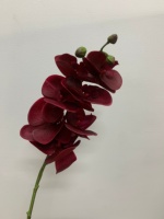 Orchidées artificielles de qualité supérieure, toucher réaliste, en latex, longue tige, 7 têtes, couleur rose, pour mariage, décoration de la maison, fête des mères