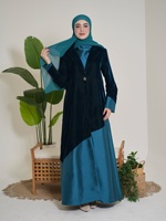 Abaya noire brodée de fleurs, vêtements islamiques modestes pour femmes, robe musulmane de Dubaï, nouvelle robe Abaya turque