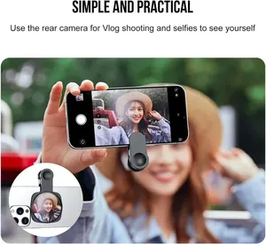 3 trong 1 điện thoại thông minh máy ảnh selfie gương Clip Kit cho iPhone 17 Pro Max Samsung điện thoại HD gương phản chiếu chủ với túi lưu trữ - Product Image 4