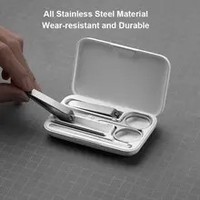 Ensemble de 5 coupe-ongles en acier inoxydable Xiaomi Mijia, lames courbées, pinces à cuticules, ouverture large, durables, pour adultes et bébés, beauté