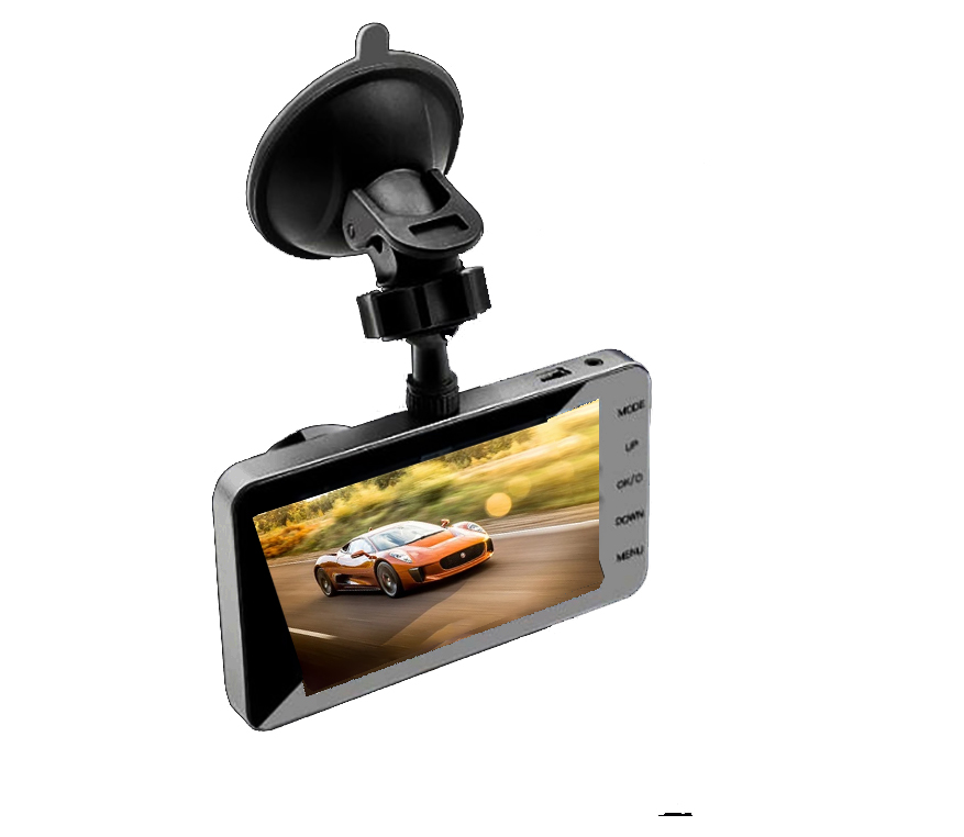 Novo modelo full hd 1080p câmera de carro, 4.0 polegadas, ips, tela sensível ao toque, visão noturna frontal e retrovisor, dashcam, caixa preta dvr