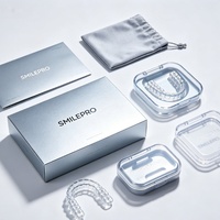 Boîte d'aligneurs personnalisée imprimée, pack complet avec sacs pour aligneurs, étui de rangement portable pour appareils dentaires, vente en gros pour laboratoires dentaires