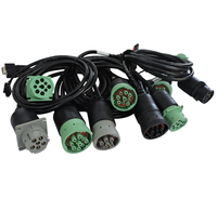 J1939 9 p Männlichen Type2 Grün Stecker zu J1939 9 p Weibliche Type1 Schwarz J1939 OBD Universal 9 pin Schwere duty T harness kit