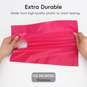 Bolsas de Plástico para Compras con Asa Troquelada, Logotipo Personalizado, Reciclables, de Bajo Costo, para Zapatos, Ropa, Pan, Jabón en Barra, Artículos Pequeños - Product Image 3