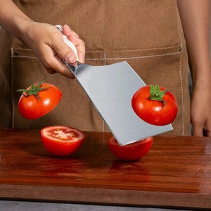 Ensemble de couteaux de cuisine en acier inoxydable à haute teneur en carbone, hachoir, ensemble de couteaux japonais, ciseaux de cuisine, couteau de cuisine avec support en bois massif - Product Image 5