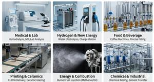 Pompe à engrenages micro à entraînement magnétique de précision, tête de pompe sans joint pour dosage chimique à faible débit - Product Image 2