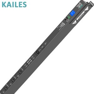 KAILES(KLS) Serie PDU de alta potencia 125A Trifásico 12 L6-30 + 1 Enchufe IEC320 C13 50-60HZ Sistema de gestión de tiras inteligentes Negro - Product Image 3