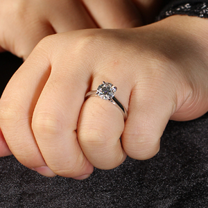 トレンド18金ジュエリー婚約指輪結婚指輪1/2/3/4/5カラットHPHT CVDモアッサナイトリング女性用 - Product Image 6