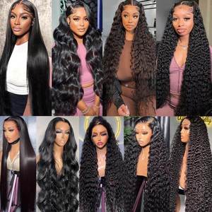 Peruk satıcıları toptan birmanya kıvırcık saç ham 12a tutkalsız saç peruk manikür hizala bakire saç 13x6 hd dantel Frontal peruk - Product Image 6