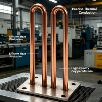Radiateur en alliage d'aluminium pour équipement industriel, assemblage de tuyaux en cuivre, dissipateur thermique, découpe et soudage pour unité de refroidissement de centre de données de serveur