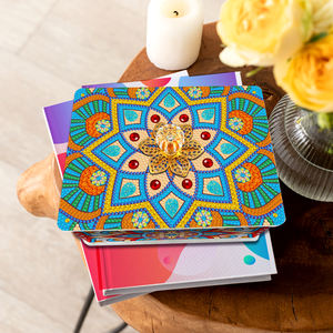 Boîte à Bijoux <span class=keywords><strong>Papillon</strong></span> Peinture Diamant-DIY <span class=keywords><strong>Mandala</strong></span> Rhinestone Storage Case, Special Shaped Diamond Art Craft - Product Image 1