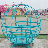 Manège éducatif rotatif en plastique de qualité commerciale pour l'extérieur, idéal pour les parcs d'attractions et les centres familiaux