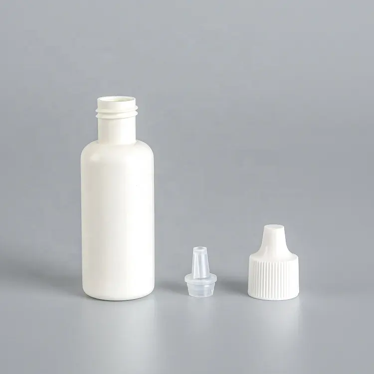 Sorfa white cap dropper bottle LDPE 20ml eye dropper bottle pharmaceutical for medicine