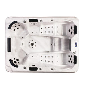 Baignoire à remous, <span class=keywords><strong>spa</strong></span>, <span class=keywords><strong>machine</strong></span> de massage, 6 personnes, acrylique, extérieur, relaxation, <span class=keywords><strong>spa</strong></span> moderne - Product Image 5