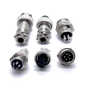 Soulin GX12 <span class=keywords><strong>2</strong></span> <span class=keywords><strong>3</strong></span> 4 5 6 7 دبوس موصل معدني مأخذ دائري كابل موصلات الطيران لتطبيق السيارات - Product Image 4