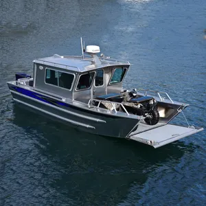 Aluminum Landing Craft Cabin Work Boat Crane for sale