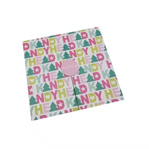 Custom Biodegradable Grey Paper Board Mystery <b>Surprised</b> Gift Magnetic Packaging <b>Box</b> Countdown Christmas Calendar Gift <b>Box</b> - Product Image 4